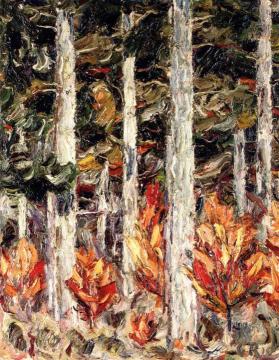 Sunlit Forest Artwork by Christian Rohlfs