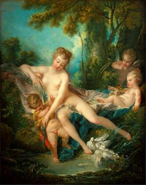 Venus Consoling Love Artwork by Francois Boucher