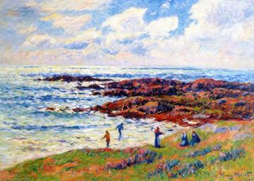 Harvesting Seaweed at Névez Artwork by Henry Moret