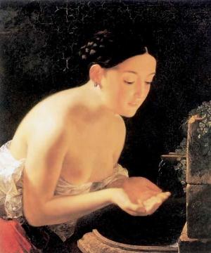 Italian morning Artwork by Karl Pavlovich Bryullov