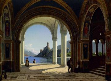 View Of Lake Garda Artwork by John Peter Kornbeck