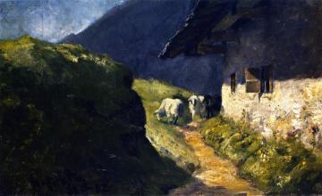Steffelalm II with Sheep Artwork by Franz Marc
