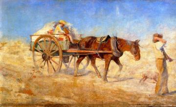 The North Wind Artwork by Frederick McCubbin