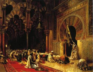 Interior of the Mosque at Cordova Artwork by Edwin Lord Weeks