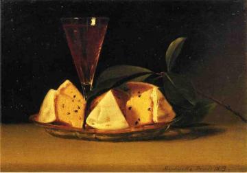 Still Life with Raisin Cake Artwork by Raphaelle Peale