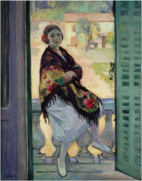 On the Balcony Artwork by Henri Lebasque