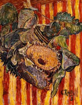 Sunflowers Artwork by Christian Rohlfs