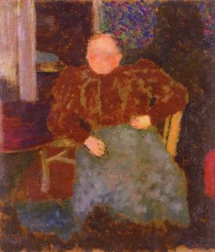 Madame Vuillard Seated Artwork by Pierre Bonnard