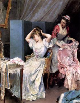 La Toilette Artwork by Raimundo de Madrazo y Garreta