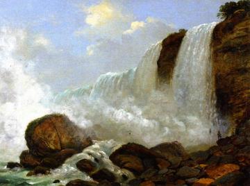 Niagara: American Falls Artwork by Christopher Pearse Cranch