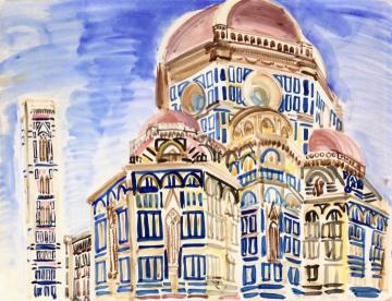 The Dome In Florence Artwork by Raoul Dufy