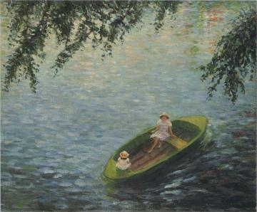 Young Girls In A Boat On The Marne Artwork by Henri Lebasque