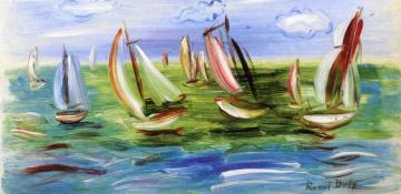 Sailboats Artwork by Raoul Dufy