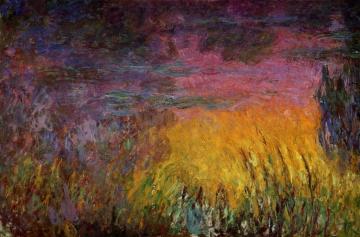 Sunset (left half) Artwork by Claude Oscar Monet