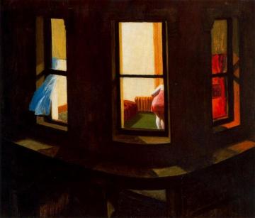 Night Windows Artwork by Edward Hopper
