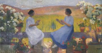 The weaving women Artwork by Henri Martin