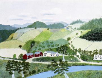 The Sycamore Farm Artwork by Anna Mary Robertson Grandma Moses