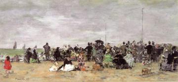 The Beach at Trouville Artwork by Eugène-Louis Boudin