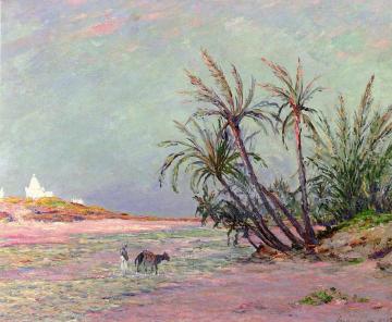 L'Oued d'Oueld-Djellal, Sahara Artwork by Maxime Maufra