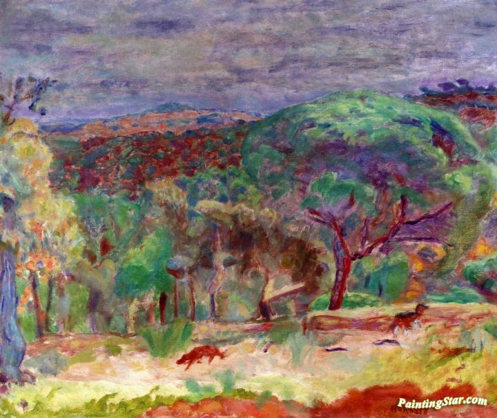 The Ravine Artwork by Pierre Bonnard