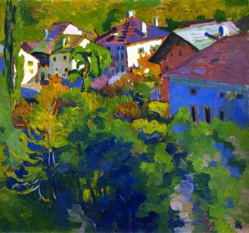 Stampa in the Fall Artwork by Giovanni Giacometti