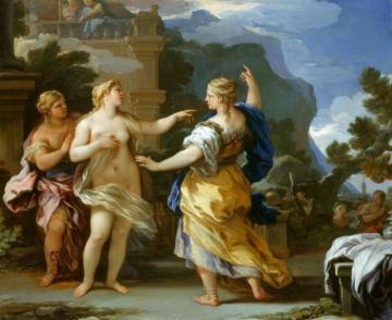 Venus Punishing Psyche With A Task Artwork by Luca Giordano