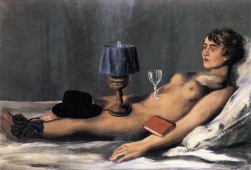 Reclining Nude Artwork by Rene Magritte