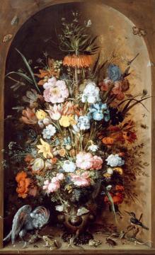 Large flower still life with Crown Imperial Artwork by Roelant Savery