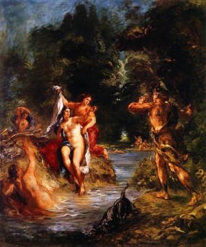 Summer - Diana And Actaeon Artwork by Eugène Delacroix