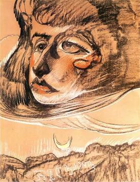 Portrait of Nena Stachurska Artwork by Stanislaw Ignacy Witkiewicz