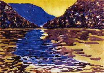 Lower Ausable Lake, Adirondacks Artwork by George Benjamin Luks