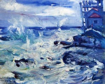 Storm at Capo d'Ampeglio Artwork by Lovis Corinth