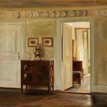 Salon Interior Artwork by Carl Vilhelm Holsoe
