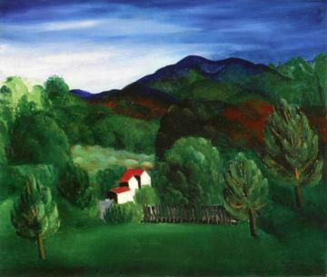 Provençal Landscape Artwork by Moise Kisling