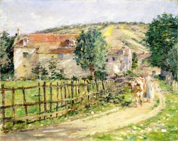 Road By The Mill Artwork by Theodore Robinson