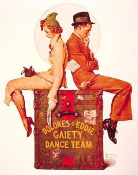 Gaiety Dance Team Artwork by Norman Rockwell