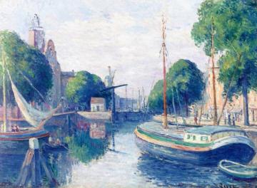 Near Rotterdam Artwork by Maximilien Luce