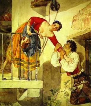 Interrupted  Date Artwork by Karl Pavlovich Bryullov