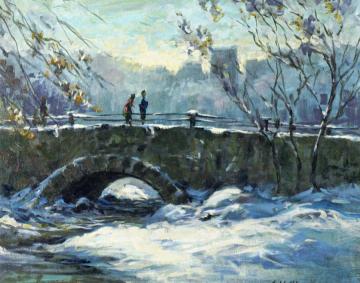 The Culvert, Bronxville Artwork by Charles Hoffbauer