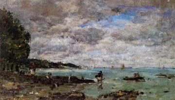 The Coastline at Plougastel Artwork by Eugène-Louis Boudin