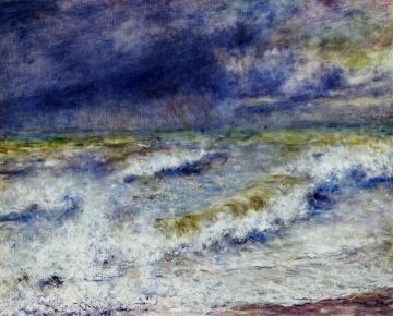 Seascape Artwork by Pierre Auguste Renoir