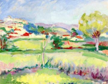 Cagnes Landscape Artwork by Charles Camoin