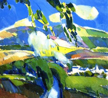 A Puff Of Smoke Near Milngavie Artwork by John Duncan Fergusson
