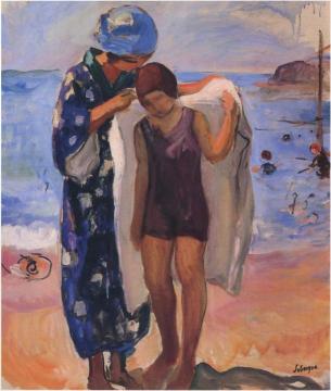 By the Beach Artwork by Henri Lebasque
