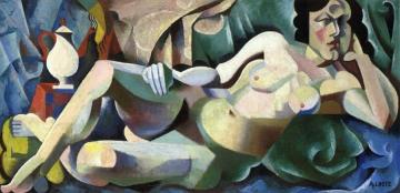 Nude Lying Down Artwork by André Lhote