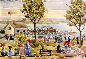 Landing Stage Artwork by Maurice Prendergast