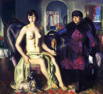 Two Women Artwork by George Wesley Bellows
