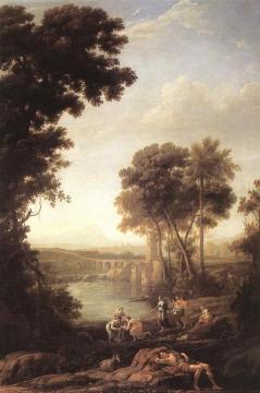 Landscape with the Finding of Moses Artwork by Claude Lorrain
