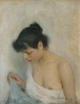 Study Of A Young Woman Artwork by Ramon Casas i Carbó