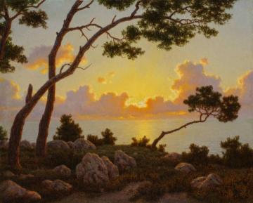 Sunrise, Capri Artwork by Ivan Fedorovich Choultse